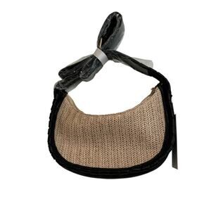 Jules Kae Hobo Style Bag Purse Weaved body Whipstich Trim NWT with dust bag